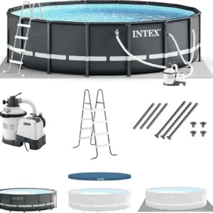 Intex Ultra XTR 14 ft. Round 42 in. Deep Soft Sided Above Ground Swimming Pools