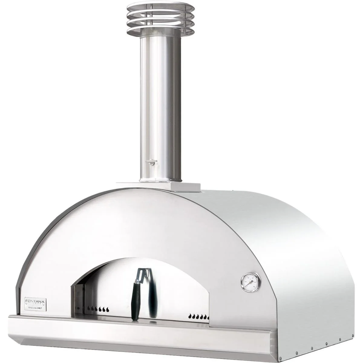 Fontana Forni Mangiafuoco Woods-Fired Pizza Ovens – Stainless – FTMF-S Fontana Forni Mangiafuoco Woods-Fired Pizza Ovens – Stainless – FTMF-S