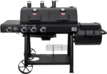 Char-Griller Texas Trio 3-Burner Dual Fuel Grills with Smoker - Image 4