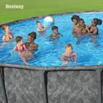 Bestway APX 365 18’x52″ Round Above Ground Swimming Pool Set with Pump & Ladders - Image 3