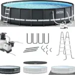 INTEX Ultra XTR Frame Round Above Ground Swimming Pool Set with Pumps