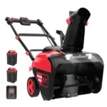 PowerSmart 80V 21″ Cordless Snow Blower with 2 Batteries and Chargers