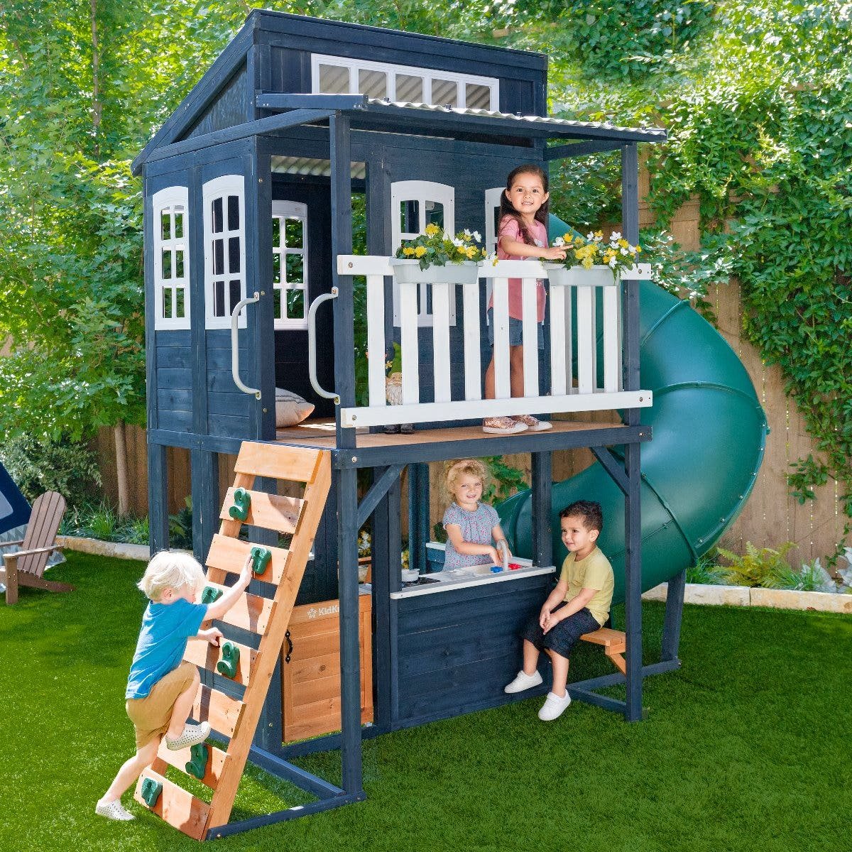 Cozy Escape Playhouse – Navy – Installation Available Cozy Escape Playhouse – Navy – Installation Available