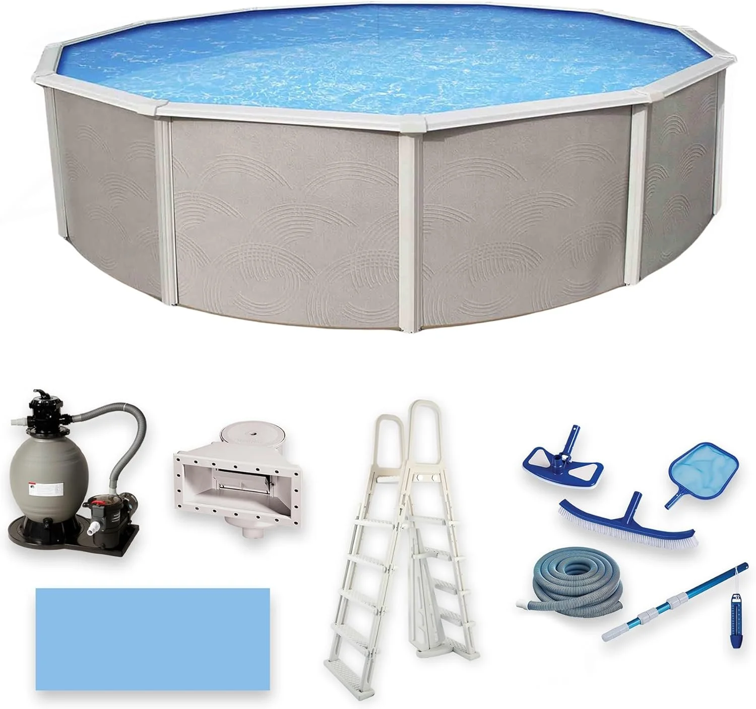 Blue Wave Belize 15′ Round Above Ground Pools Blue Wave Belize 15′ Round Above Ground Pools