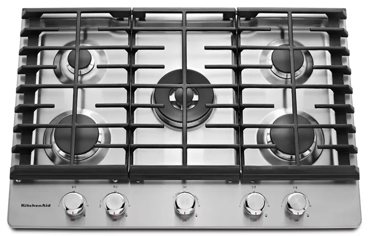 KitchenAid 30″ 5-Burner Gas Cooktops KCGS550ESS KitchenAid 30″ 5-Burner Gas Cooktops KCGS550ESS