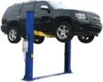 ATLAS Automotive Equipment 9KBPX 2-Post Lift/Hoist, Baseplate Style, 9’6″ Minimum Ceiling Height, 9,000lb Capacity, Symmetric Arms, Dual Hydraulic Chain Drives Cylinders, for Low Ceiling Home Use - Image 4
