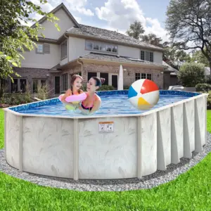 Coastal 5″ Steel Frame Oval Swimming Pool & Bundles
