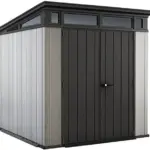Keter Outdoor Storage Sheds, for House, Patio & Yard, Plastic Resin, Artisan, 7×7 Ft, Gray